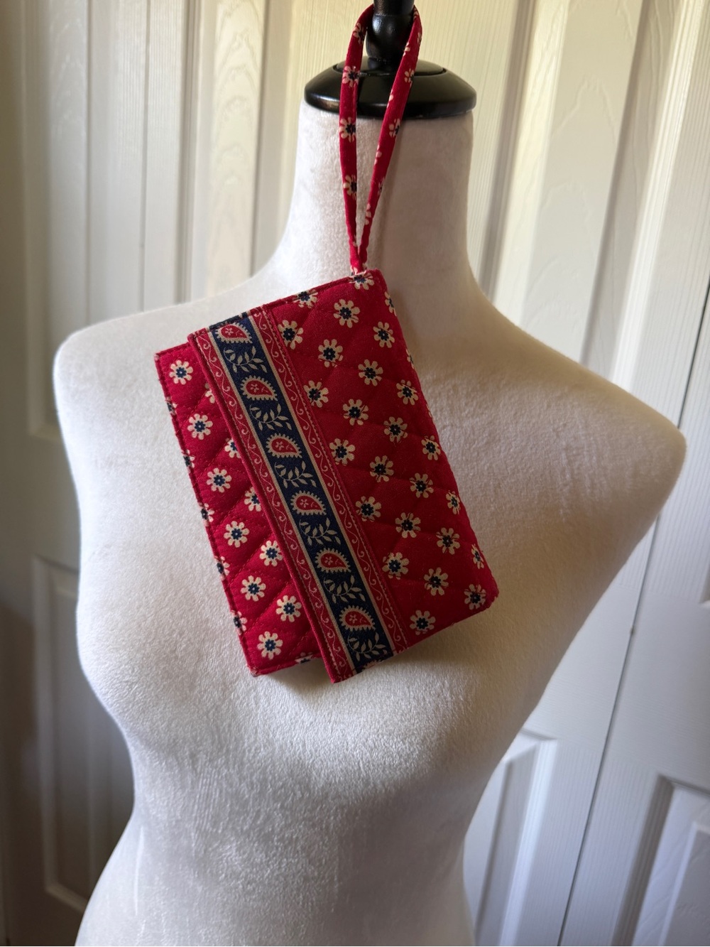 Vera Bradley Red Floral Wristlet Clutch